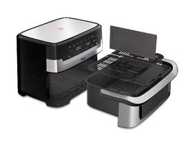 Fritéza horkovzdušná Tefal Dual Easy Fry Flex EY922DE0, 5,5 l + 3,5 l stříbrná

 obrázek produktu 1 z 5