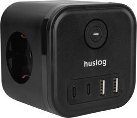 Rozbočovací zásuvka Huslog 15W 3xzásuvka, 2xUSB-C, 2xUSB, 1x vypínač černý

 obrázek produktu 3 z 4