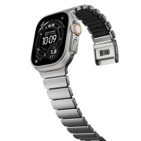 Řemínek NOMAD Stratos Titanium FKM na Apple Watch 45/46/49 mm černý/šedý

 obrázek produktu 8 z 12