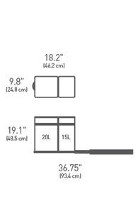 Odpadkový koš Simplehuman 35 l 

 obrázek produktu 1 z 2