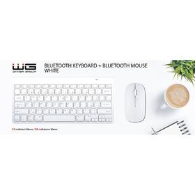 Klávesnice s myší WG Bluetooth bílá barva
