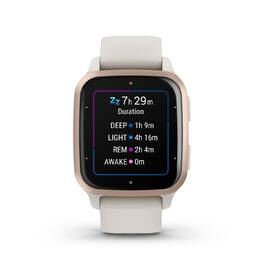 Chytré hodinky Garmin Venu Sq 2 Music - Peach Gold/ Ivory Silicone Band 

 obrázek produktu 3 z 8