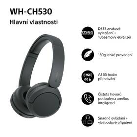Sluchátka Sony WH-CH530 černá

 obrázek produktu 12 z 16