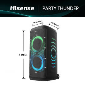Party reproduktor Hisense Party Thunder černý

 obrázek produktu 2 z 10