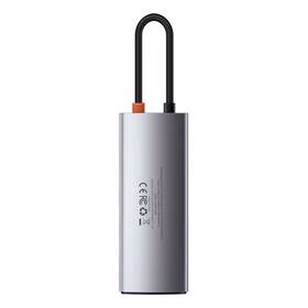 USB Hub Baseus Metal Gleam Series 5v1 HUB USB-C (USB-C PD 100W, 3x USB 3.0, HDMI) šedý

 obrázek produktu 5 z 10