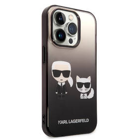 Kryt na mobil Karl Lagerfeld Gradient Karl and Choupette na Apple iPhone 14 Pro černý

 obrázek produktu 2 z 4