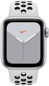 Chytré hodinky Apple GPS 40mm pouzdro ze stříbrného hliníku - platinový/černý sportovní řemínek Nike 

 obrázek produktu 1 z 2