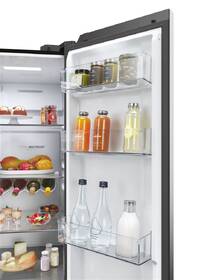 Americká lednice Haier HSW59F18EIPT černá barva
