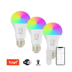 Chytrá žárovka IMMAX NEO LITE SMART E27, 9W, Wi-Fi, 3 ks 

 obrázek produktu 2 z 8