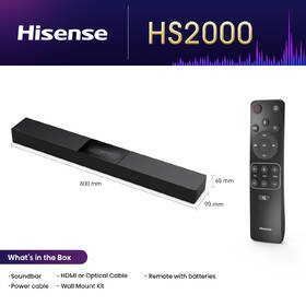 Soundbar Hisense HS2000 černý

 obrázek produktu 3 z 6