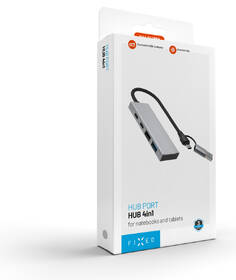 USB Hub FIXED USB-C 4-port, USB-A adapter šedý

 obrázek produktu 2 z 6