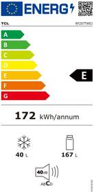 Chladnička TCL RF207TWE1 bílá barva
