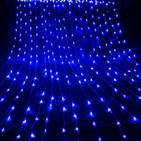 Vánoční osvětlení ColorWay vnitřní, 300 LED, 3× 3m, 220–240V AC, modrá 

 obrázek produktu 5 z 11