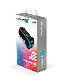 Adaptér do auta Connect IT 2x USB, 2.1A/1A černý

 obrázek produktu 5 z 5