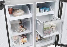 Americká lednice Haier HCR3818ENPT černá barva
