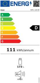 Chladnička Haier HATL 126 DE bílá barva

