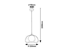 Závěsné svítidlo Rabalux ELOWEN 72275, G9, max. 5W černé

 obrázek produktu 4 z 5
