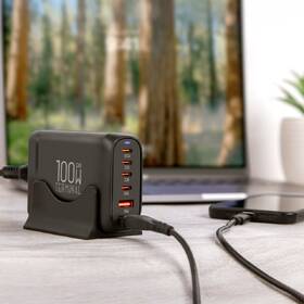 Nabíječka do sítě Obal:Me Terminal GaN 4xUSB-C/2xUSB-A, 100W černá

 obrázek produktu 4 z 6