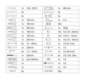 Sada nářadí Compass 9458 (139 ks) 

 obrázek produktu 5 z 6