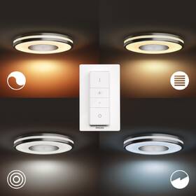 Stropní svítidlo Philips Being White Ambiance, kruhové 35cm hliník

 obrázek produktu 3 z 6
