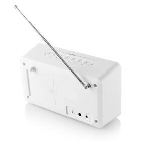 Radiopřijímač s DAB+ JVC RA-E611W-DAB bílá barva

