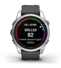 Chytré hodinky Garmin fenix 7S Pro Glass Solar - Silver / Black Silicone Band 

 obrázek produktu 2 z 9