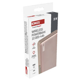 Powerbanka EMOS WI 1031, 20W, 10000 mAh rose gold

 obrázek produktu 16 z 19