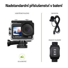 Outdoorová kamera LAMAX X9.2 černá barva
