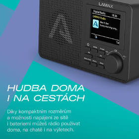 Radiopřijímač s DAB+ LAMAX RadioVox1 DAB černý

 obrázek produktu 5 z 8
