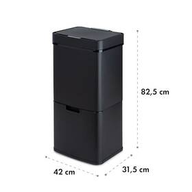Odpadkový koš Klarstein Royal Trash Matte Black, 72 l černý

 obrázek produktu 3 z 10