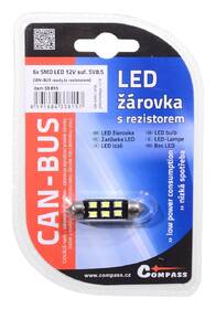 Autožárovka Compass 33815 6 SMD LED 12V suf. SV8.5  CAN-BUS 

 obrázek produktu 1 z 2
