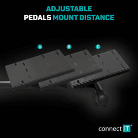 Stojan pro volant Connect IT TitanFrame na herní volant a pedály černý

 obrázek produktu 9 z 12