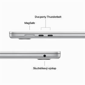 Notebook Apple MacBook Air 15" M2 10-GPU 8GB 256GB - Silver CZ 
