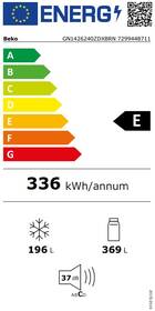 Americká lednice Beko GN1426240ZDXBRN Inoxlook
