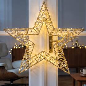 LED dekorace Solight vánoční hvězda 3D, 150 LED, IP44, (60cm) zlatá

 obrázek produktu 4 z 6