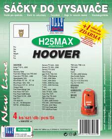 Sáčky do vysavače Jolly H 25 MAX Hoover (4 ks) 

 obrázek produktu 1 z 1