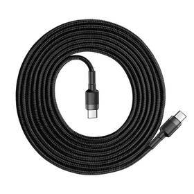 Kabel Baseus Cafule USB-C/USB-C, PD 2.0 60W, 2m černý/šedý

 obrázek produktu 1 z 7
