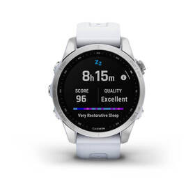 Chytré hodinky Garmin fenix 7S Glass - Silver/ White Silicone Band 

 obrázek produktu 5 z 10