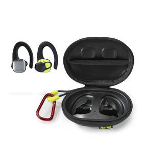 Sluchátka Hama Bluetooth Spirit Athletics s clipem, pecky, nabíjecí pouzdro černá

 obrázek produktu 1 z 8