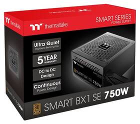 Zdroj Thermaltake Smart BX1 SE 750W, 80+ Bronze černý

 obrázek produktu 5 z 5
