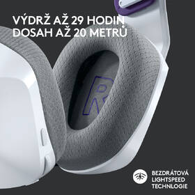Headset Logitech G733 Lightspeed Wireless RGB bílá barva
