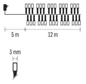 Vánoční osvětlení EMOS 600 LED řetěz - ježek, 12 m, venkovní i vnitřní, teplá bílá, časovač 

 obrázek produktu 7 z 8