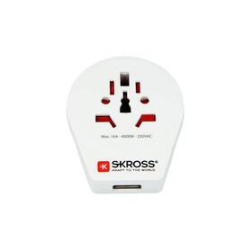 Cestovní adaptér SKROSS pro cizince v ČR, vč. 1x USB 2100mA bílý

 obrázek produktu 1 z 6