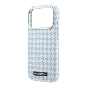 Kryt na mobil Karl Lagerfeld PU Houndstooth Resin Plate MagSafe na Apple iPhone 17 Pro modrý

 obrázek produktu 4 z 6
