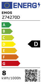 Žárovka LED EMOS Filament, 8,5W, E27, teplá bílá 

 obrázek produktu 1 z 1