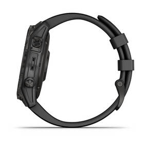 Chytré hodinky Garmin fenix 7 Sapphire Solar - Titan Carbon Gray/Black Silicone Band 

 obrázek produktu 8 z 10