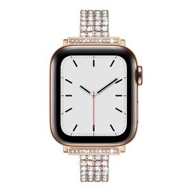 Řemínek WG shine, kovový, na Apple Watch 42/44/45/49 mm - rose gold 

 obrázek produktu 2 z 4