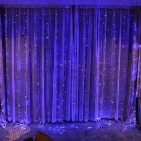 Vánoční osvětlení ColorWay vnitřní, 300 LED, 3× 3m, 220–240V AC, modrá 

 obrázek produktu 10 z 11