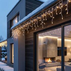 Vánoční osvětlení Solight LED, rampouchy, 200 LED, IP44, (10m) průhledné

 obrázek produktu 2 z 5