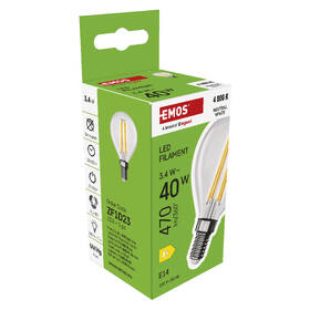 Žárovka LED EMOS Filament Mini Globe, 3,4 W, E14, neutrální bílá 

 obrázek produktu 7 z 7